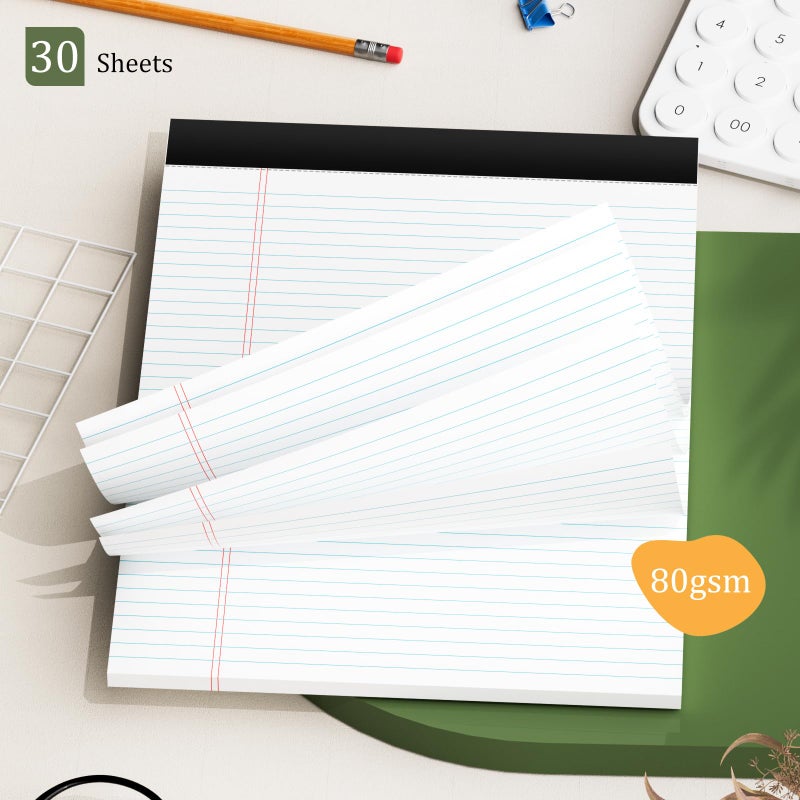 AILZFEI 720 Sheets Legal Pads 8.5 x 11 College Ruled White Paper Note Pads 24 Pack Clear Print Writing Pads 8x11 Legal Pads Narrow Ruled Pads of Paper - Image 4